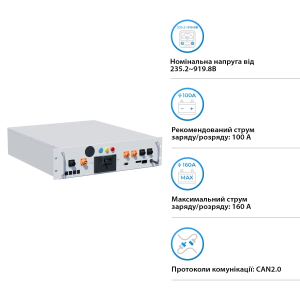 Купить BMS для батарей DEYE BOS-A 1000V 160A (BOS-A-PDU-2 1000V/160A) - фото 2