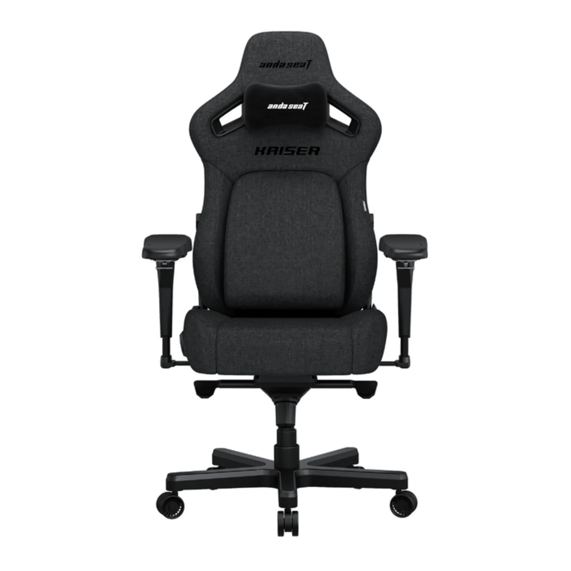 Купить Кресло для геймеров Anda Seat Kaiser 4 Size XL Dark Gray Linen Fabric (AD12YDDC-XLL-20-GB-CF) - фото 1