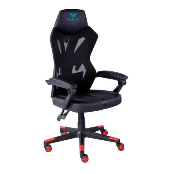 Купить Кресло для геймеров Aula F010 Gaming Chair Black/Red (6948391286228) - фото 3