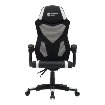 Купити Крісло для геймерів Canyon Flow MCH01 Mesh Black/White (CNE-MCH01W) - фото 1