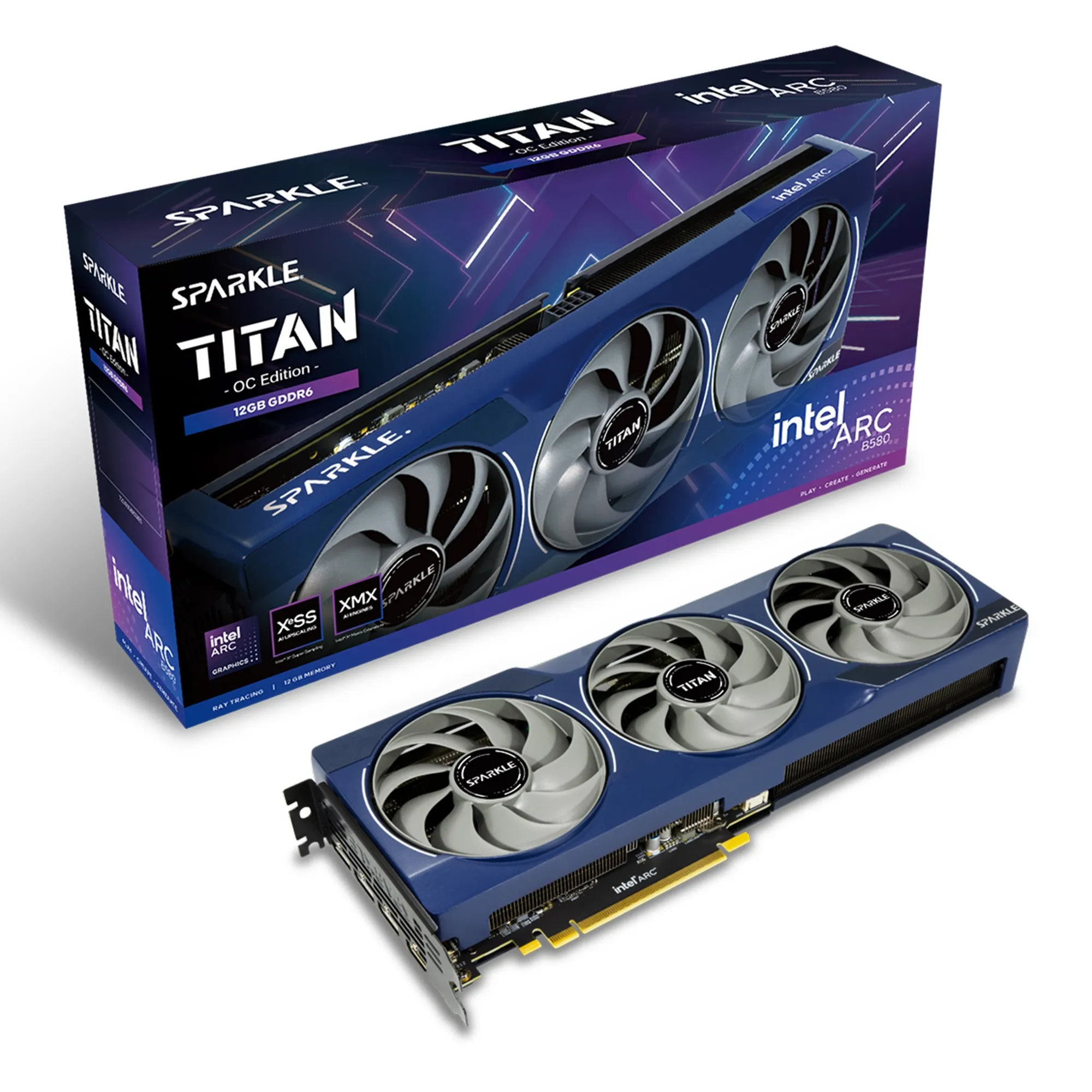 Купить Видеокарта Sparkle Intel Arc B580 TITAN OC 12GB GDDR6 (SB580T-12GOC) - фото 8