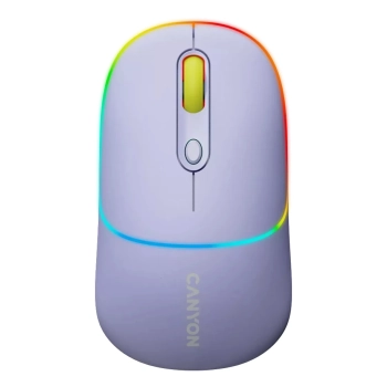 Купити Миша Canyon MW-22 Dual Band RGB Wireless Mountain Lavender (CNS-CMSW22ML) - фото 1
