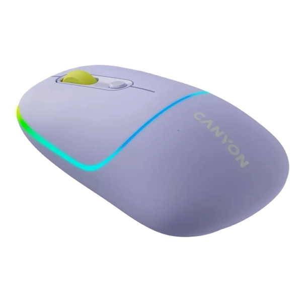 Купить Мышь Canyon MW-22 Dual Band RGB Wireless Mountain Lavender (CNS-CMSW22ML) - фото 2
