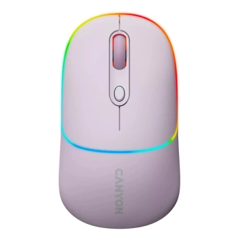 Купить Мышь Canyon MW-22 Dual Band RGB Wireless Pearl Rose (CNS-CMSW22PR) - фото 1