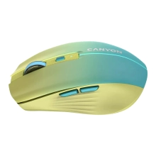Купити Миша Canyon MW-44 LED Rechargeable Wireless/Bluetooth Yellow Blue (CNS-CMSW44UA) - фото 2
