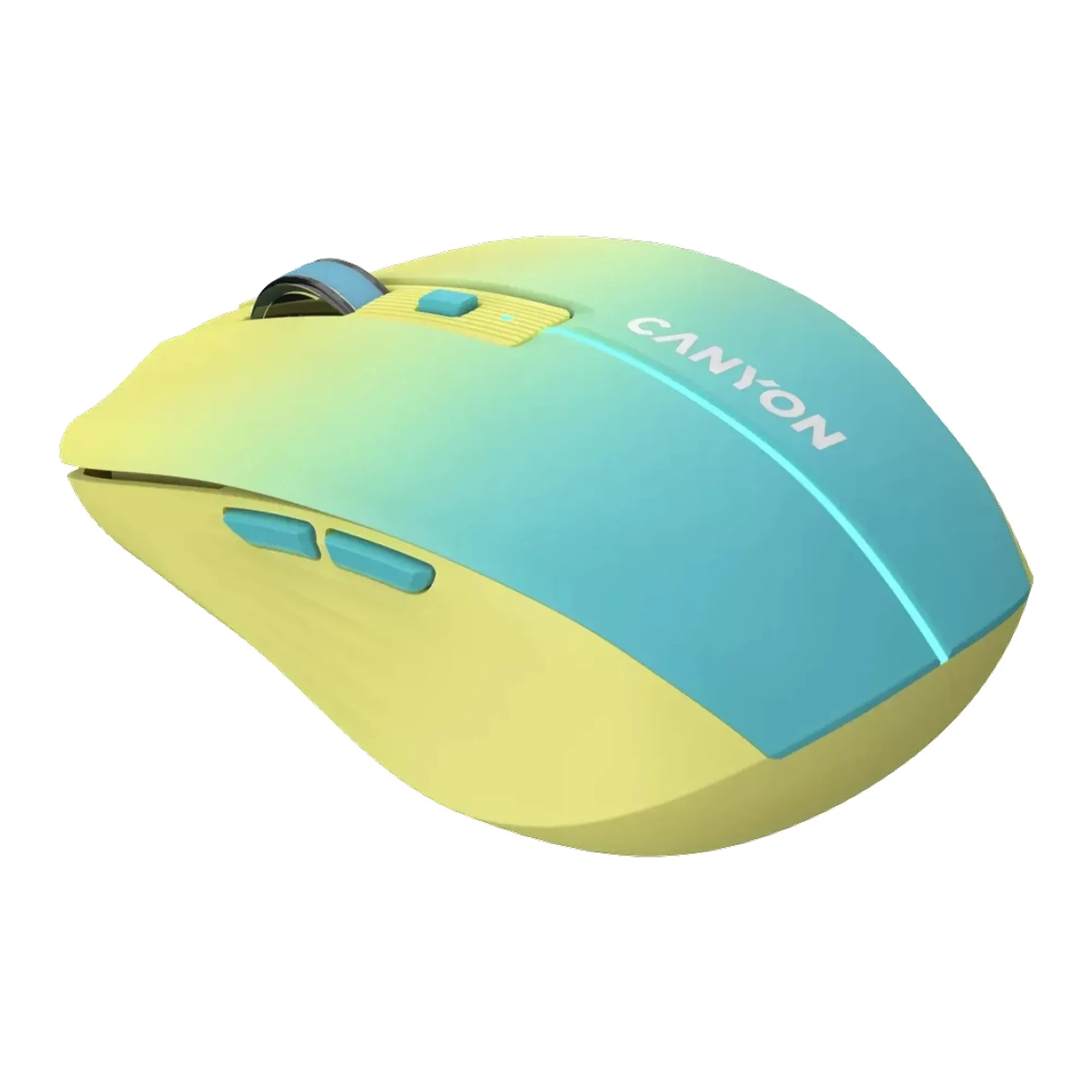 Купити Миша Canyon MW-44 LED Rechargeable Wireless/Bluetooth Yellow Blue (CNS-CMSW44UA) - фото 3