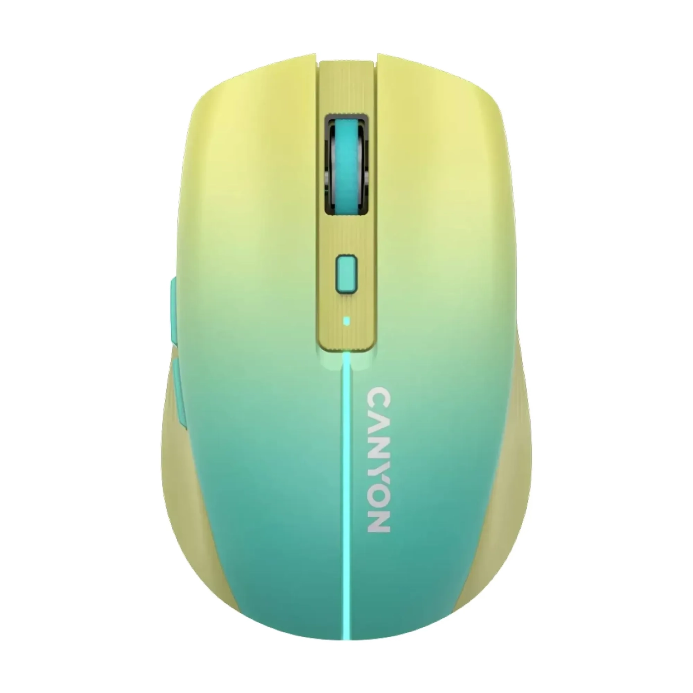 Купити Миша Canyon MW-44 LED Rechargeable Wireless/Bluetooth Yellow Blue (CNS-CMSW44UA) - фото 1