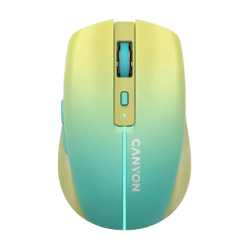 Купить Мышь Canyon MW-44 LED Rechargeable Wireless/Bluetooth Yellow Blue (CNS-CMSW44UA) - фото 1