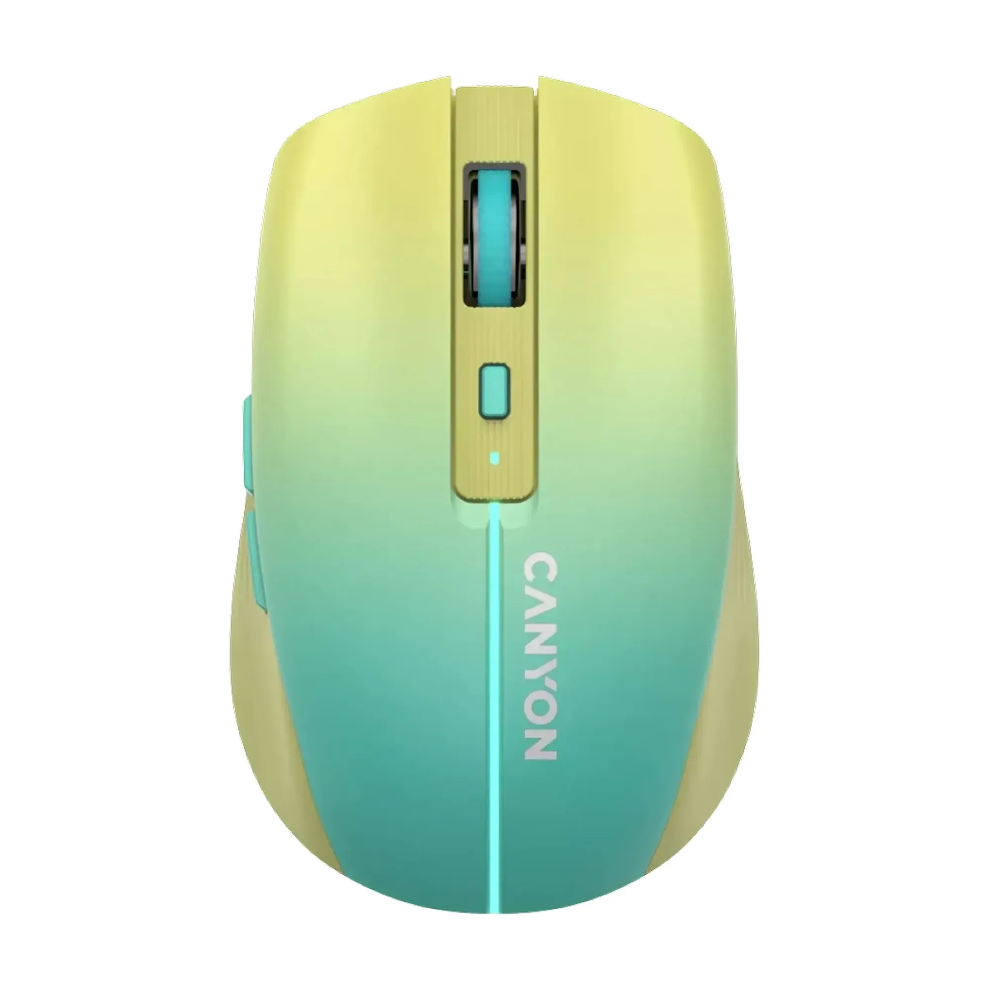 Купити Миша Canyon MW-44 LED Rechargeable Wireless/Bluetooth Yellow Blue (CNS-CMSW44UA) - фото 1
