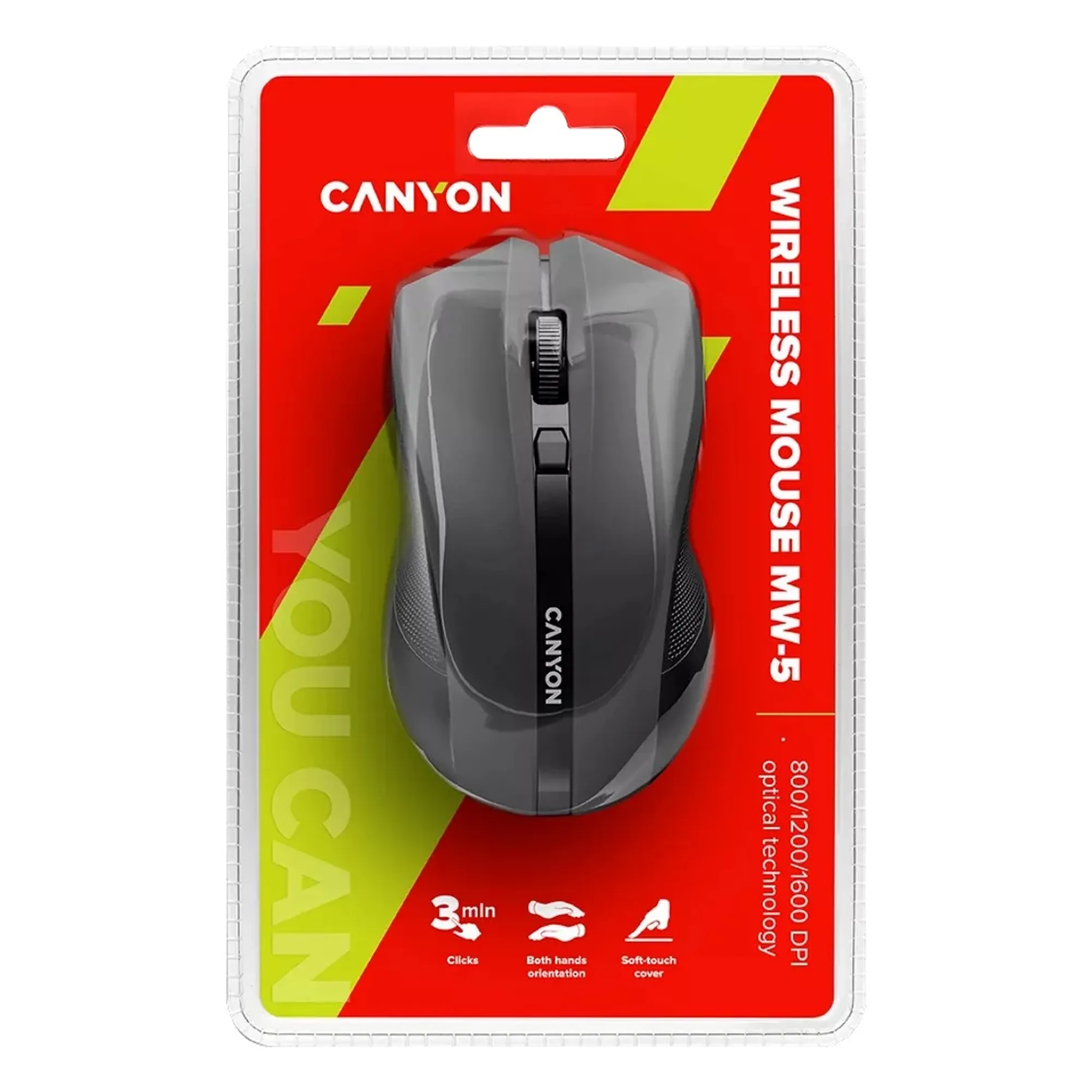 Купити Миша Canyon MW-5 Wireless Black (CNE-CMSW05B) - фото 4