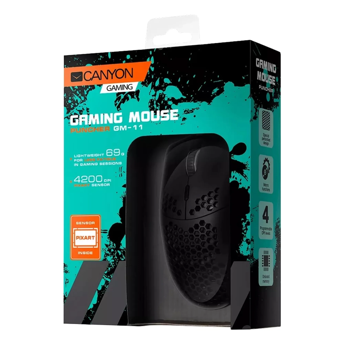 Купить Мышь Canyon Puncher GM-11 USB Black (CND-SGM11B) - фото 4