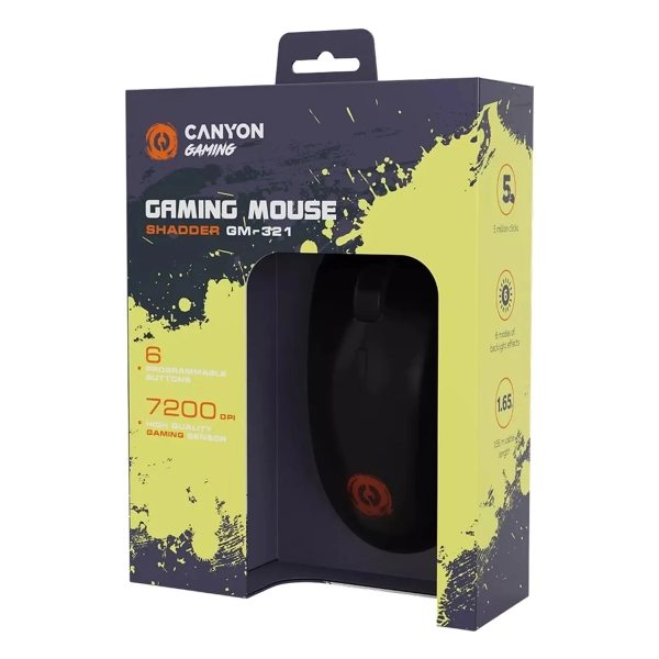 Купити Миша Canyon Shadder GM-321 USB Black (CND-SGM321) - фото 6