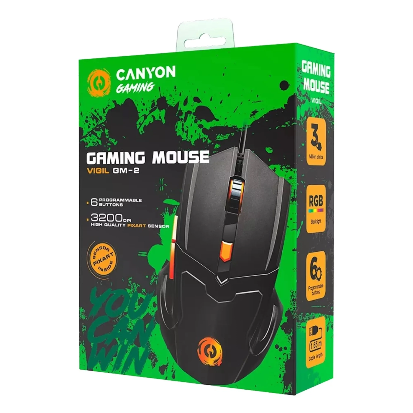 Купити Миша Canyon Vigil USB Black (CND-SGM02RGB) - фото 6