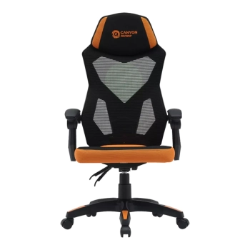 Купити Крісло для геймерів Canyon Wave MCH02 Mesh Black/Orange (CNE-MCH02) - фото 1