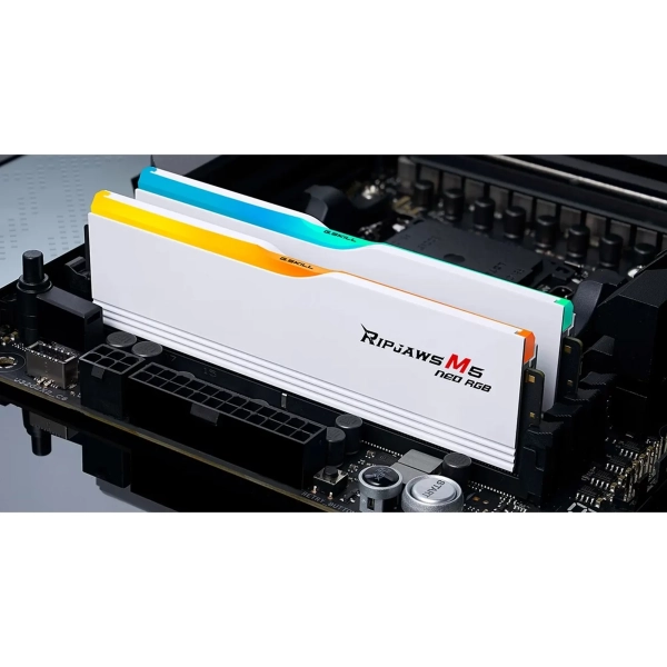 Купить Модуль памяти G.Skill Ripjaws M5 Neo RGB White DDR5-6000 64GB (2x32GB) (F5-6000J3040G32GX2-RM5NRW) - фото 5