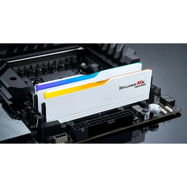 Купить Модуль памяти G.Skill Ripjaws M5 Neo RGB White DDR5-6000 64GB (2x32GB) (F5-6000J3040G32GX2-RM5NRW) - фото 6