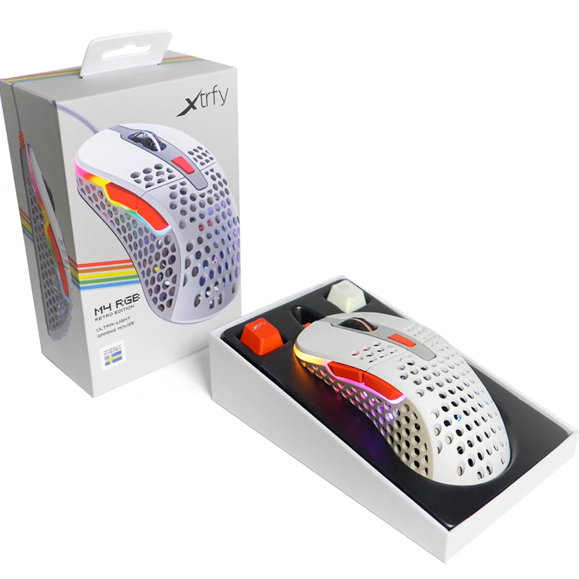 Купити Миша Xtrfy M4 RGB Retro Grey (XG-M4-RGB-RETRO) - фото 8