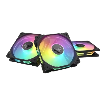 Купити Комплект вентиляторів ASUS TUF Gaming TR120 FAN ARGB Black 3in1 (90DA0090-B09020) - фото 1
