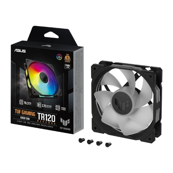 Купить Вентилятор ASUS TUF Gaming TR120 FAN ARGB Reverse Black (90DA00D0-B09000) - фото 4