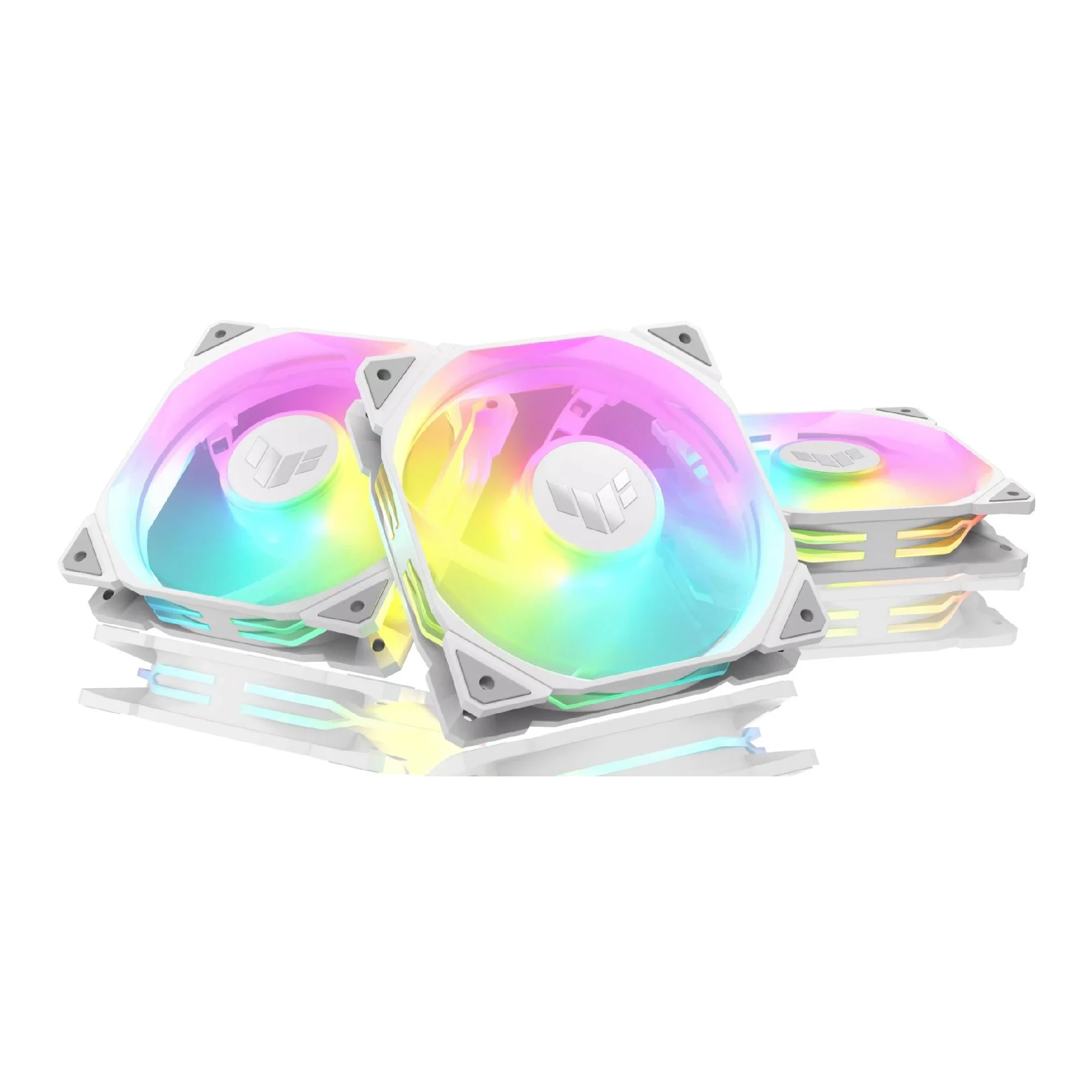 Купити Комплект вентиляторів ASUS TUF Gaming TR120 FAN ARGB Reverse White 3in1 (90DA00D3-B09020) - фото 1