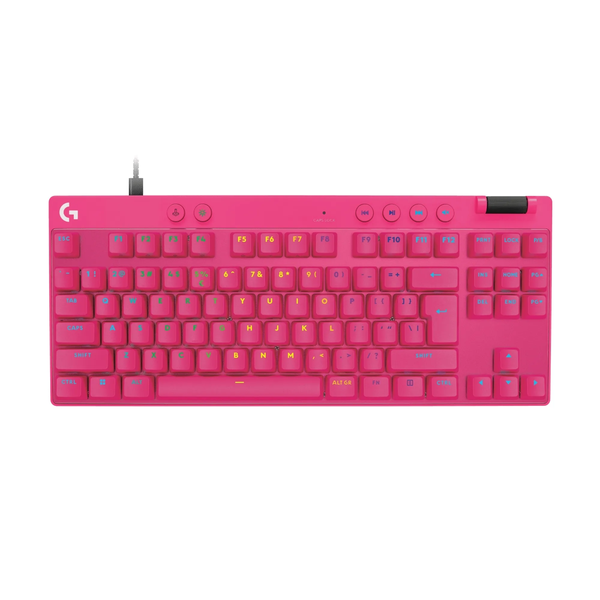 Купити Клавіатура Logitech G PRO X TKL RAPID Magenta (920-013253) - фото 1