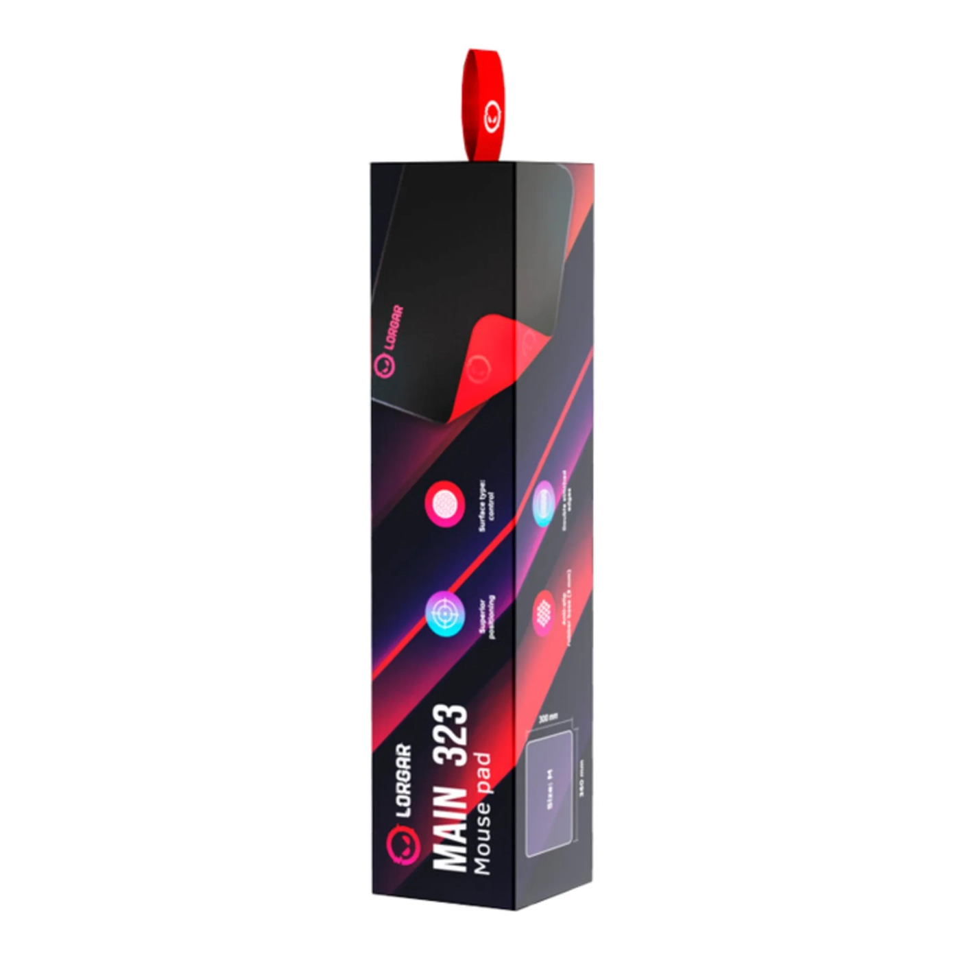 Купить Игровая поверхность Lorgar Main 323 Black/Red (LRG-GMP323) - фото 4