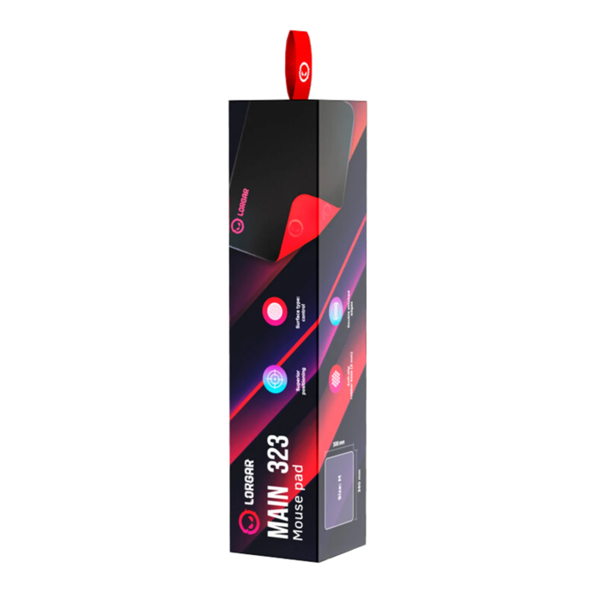Купить Игровая поверхность Lorgar Main 323 Black/Red (LRG-GMP323) - фото 4