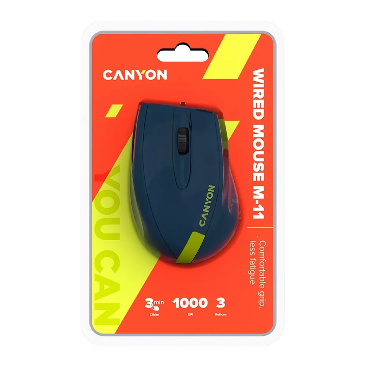 Купить Мышь Canyon M-11 USB Blue/Yellow (CNE-CMS11BY) - фото 5