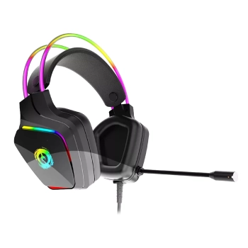 Купити Навушники Canyon GH-9A Darkless Gaming 3.5 мм RGB Black (CND-SGHS9A) - фото 1