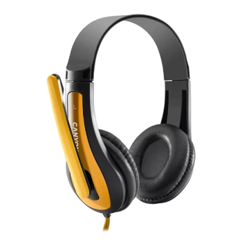 Купити Навушники Canyon HSC1 Black/Yellow (CNS-CHSC1BY) - фото 1