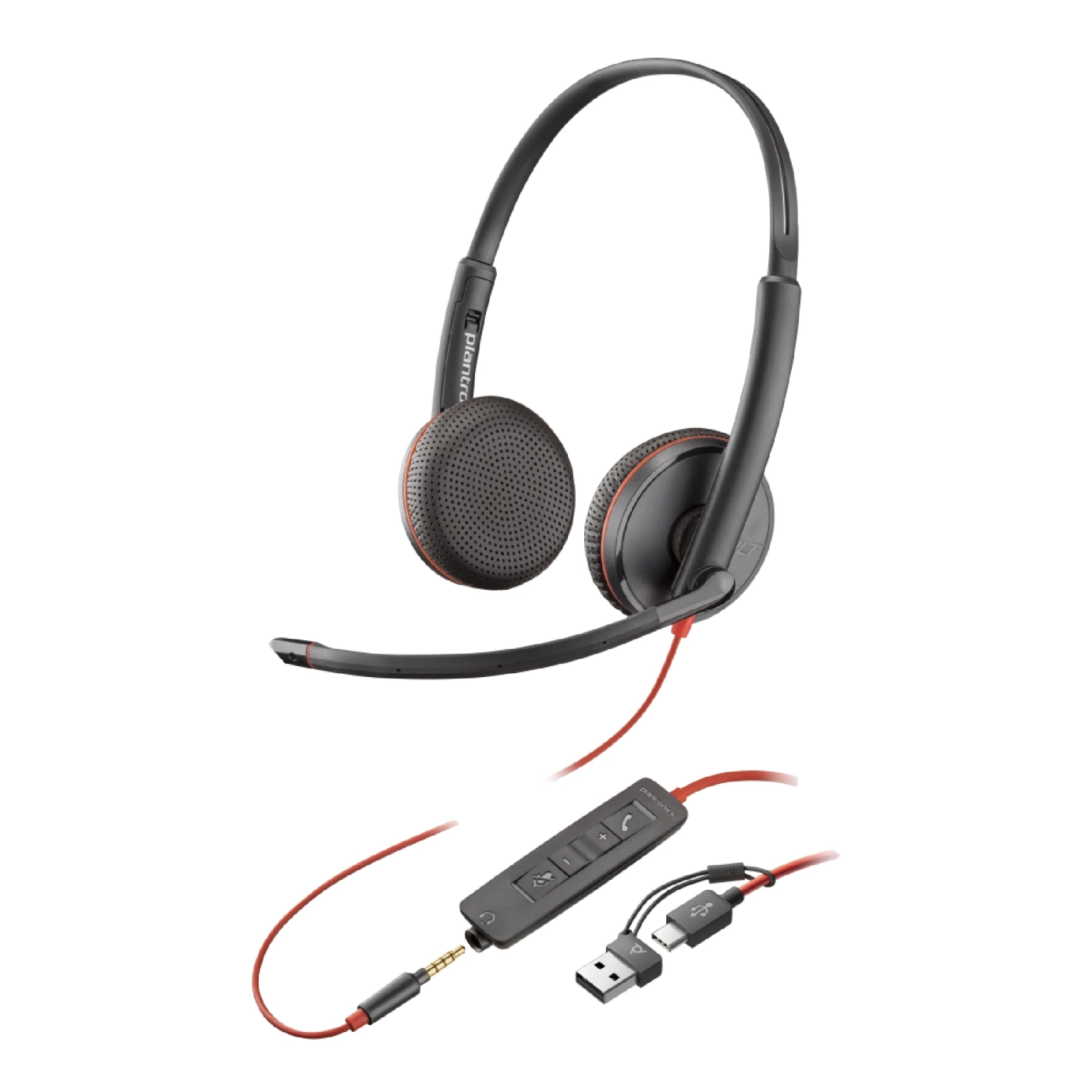 Купить Наушники Poly Blackwire 3225 USB-A/C/+ 3.5mm (8X229AA) - фото 1