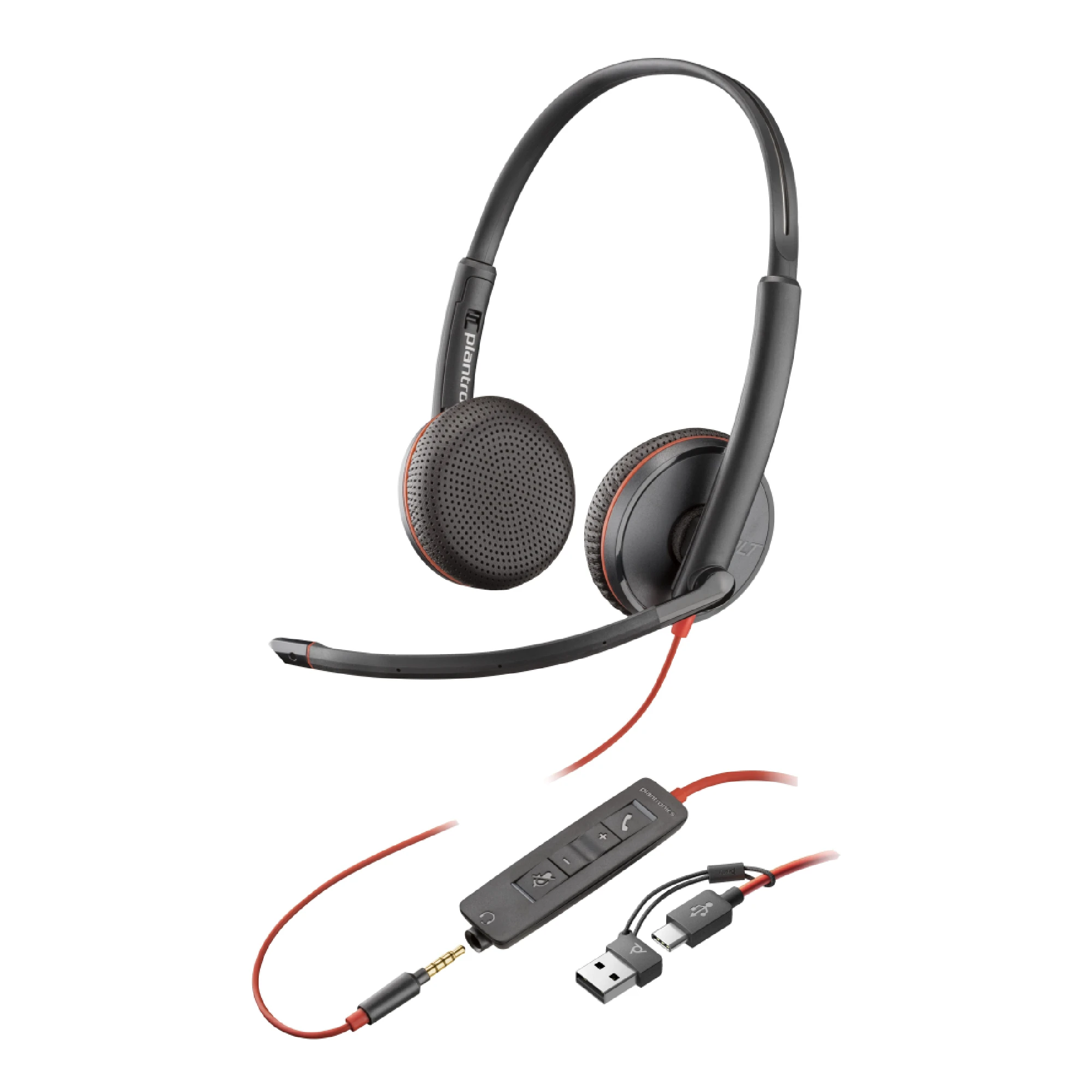 Купить Наушники Poly Blackwire 3225 USB-A/C/+ 3.5mm (8X229AA) - фото 1