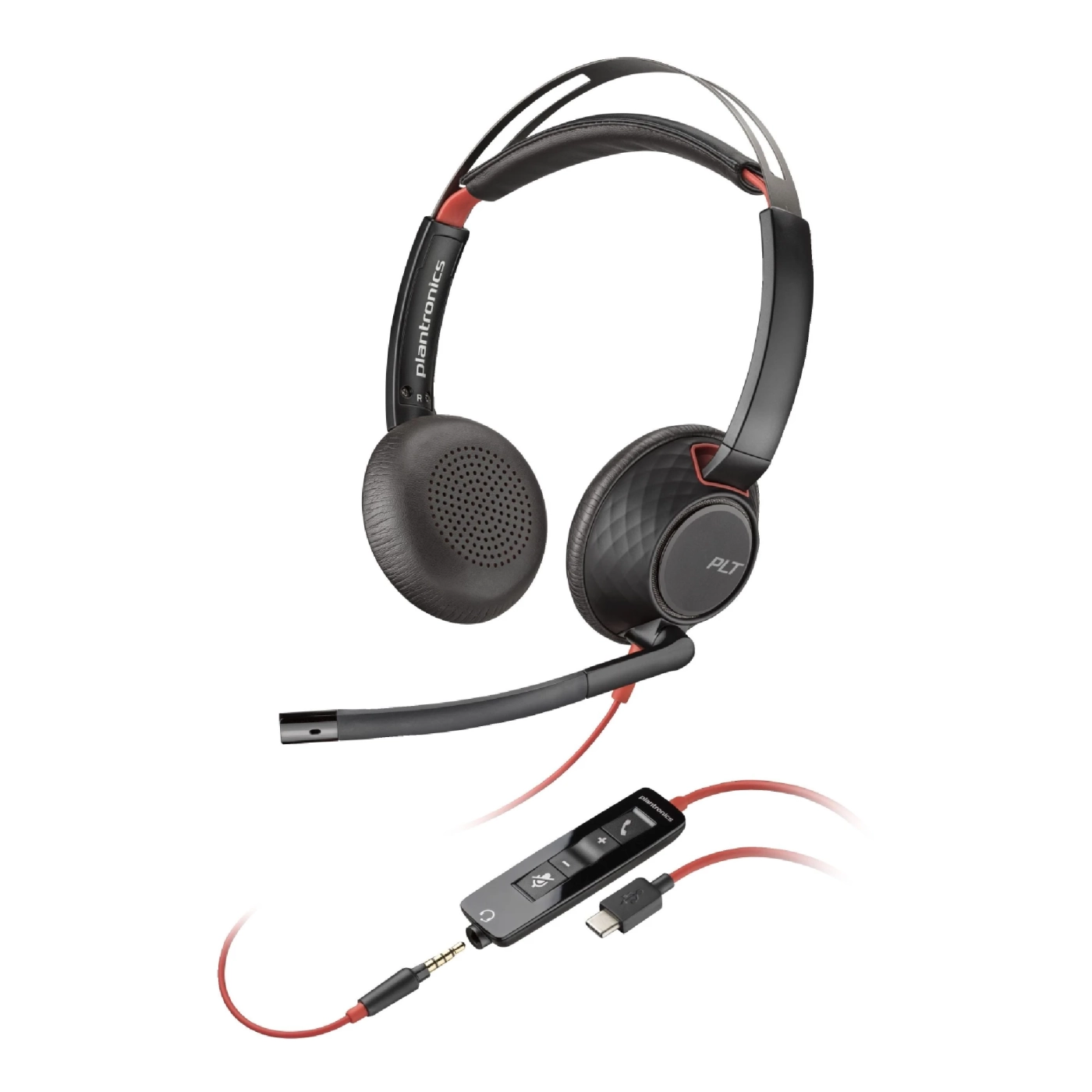 Купить Наушники Poly Blackwire 5220 USB-A/USB-C 3.5 мм Black (8X231AA) - фото 1