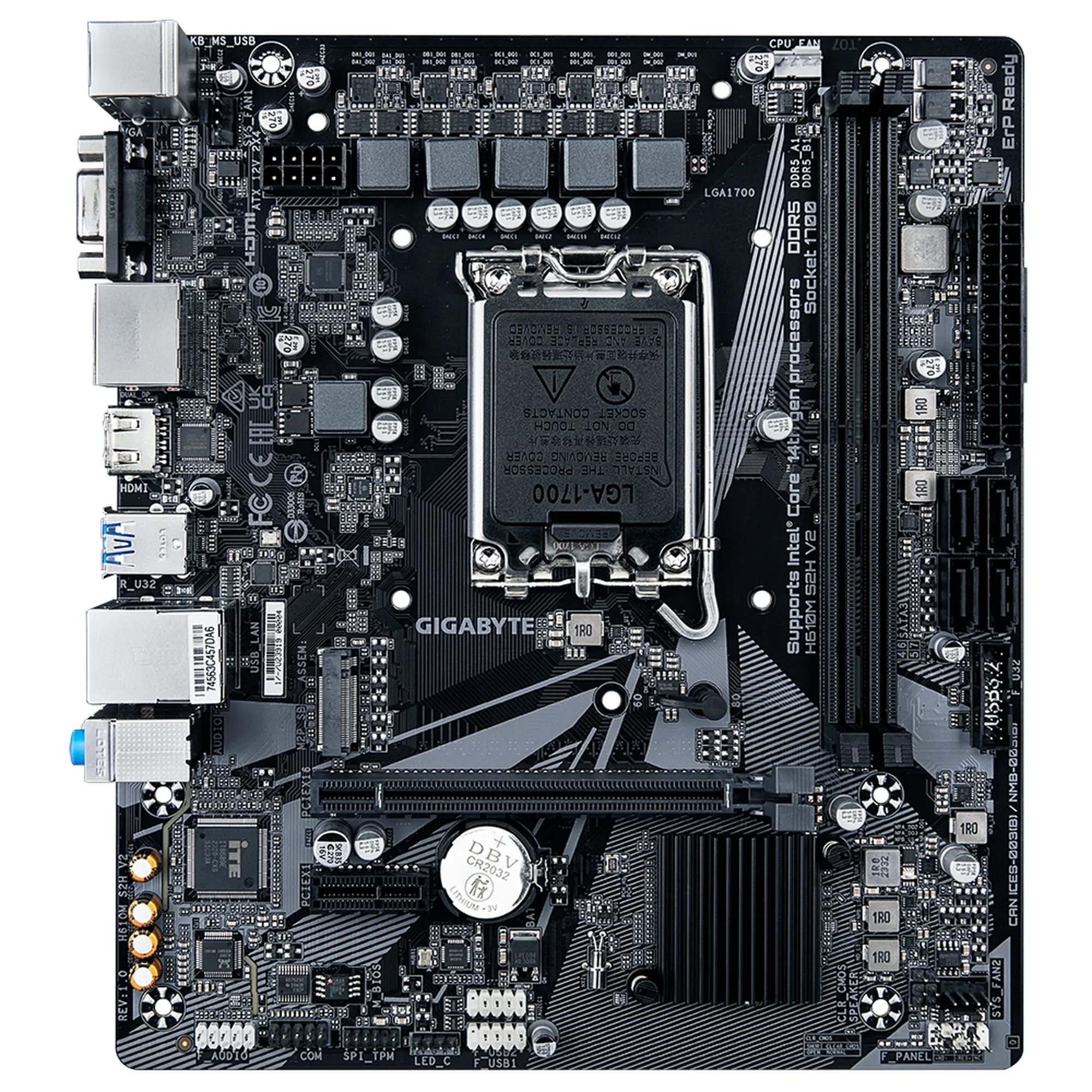 Купити Материнська плата Gigabyte H610M S2H V2 - фото 1