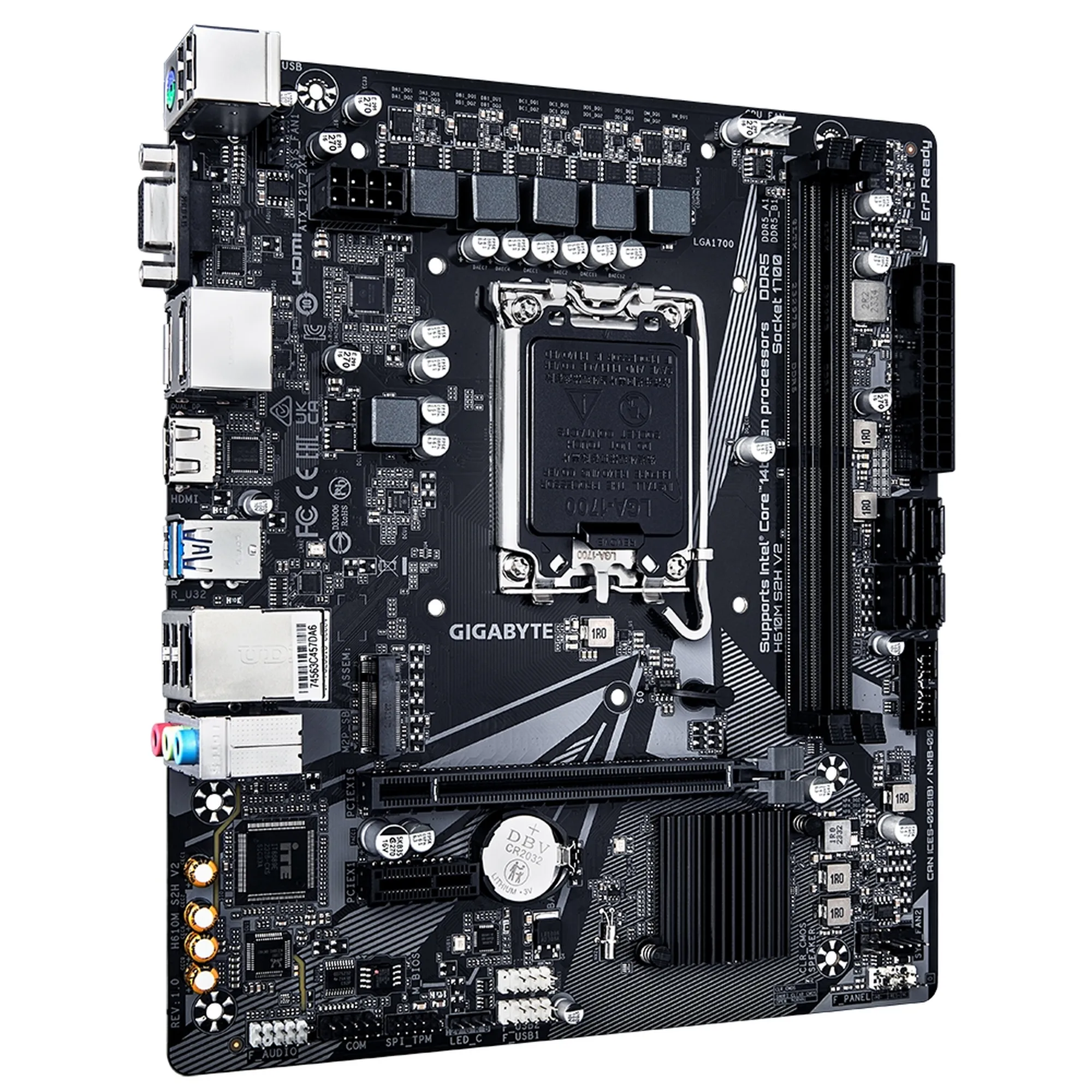 Купити Материнська плата Gigabyte H610M S2H V2 - фото 2