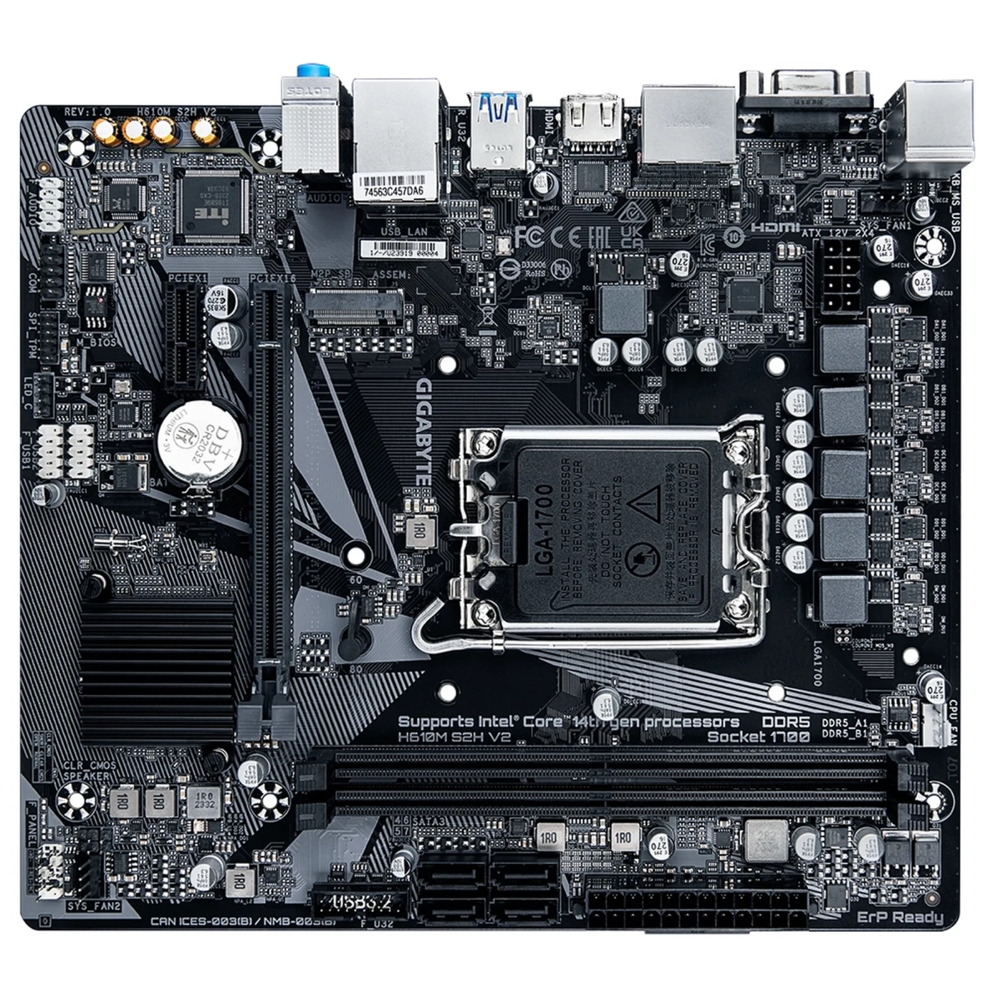 Купити Материнська плата Gigabyte H610M S2H V2 - фото 3