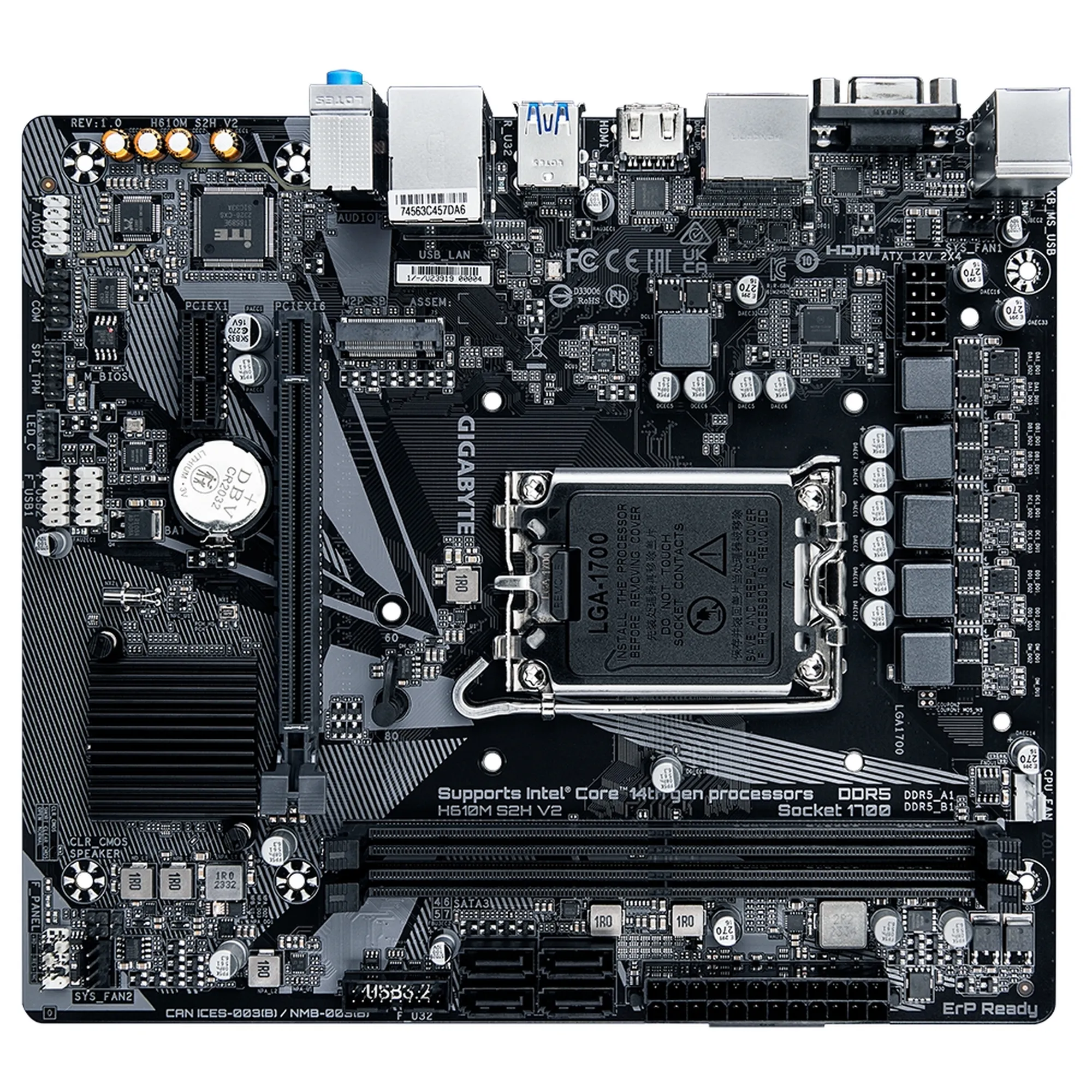 Купити Материнська плата Gigabyte H610M S2H V2 - фото 3