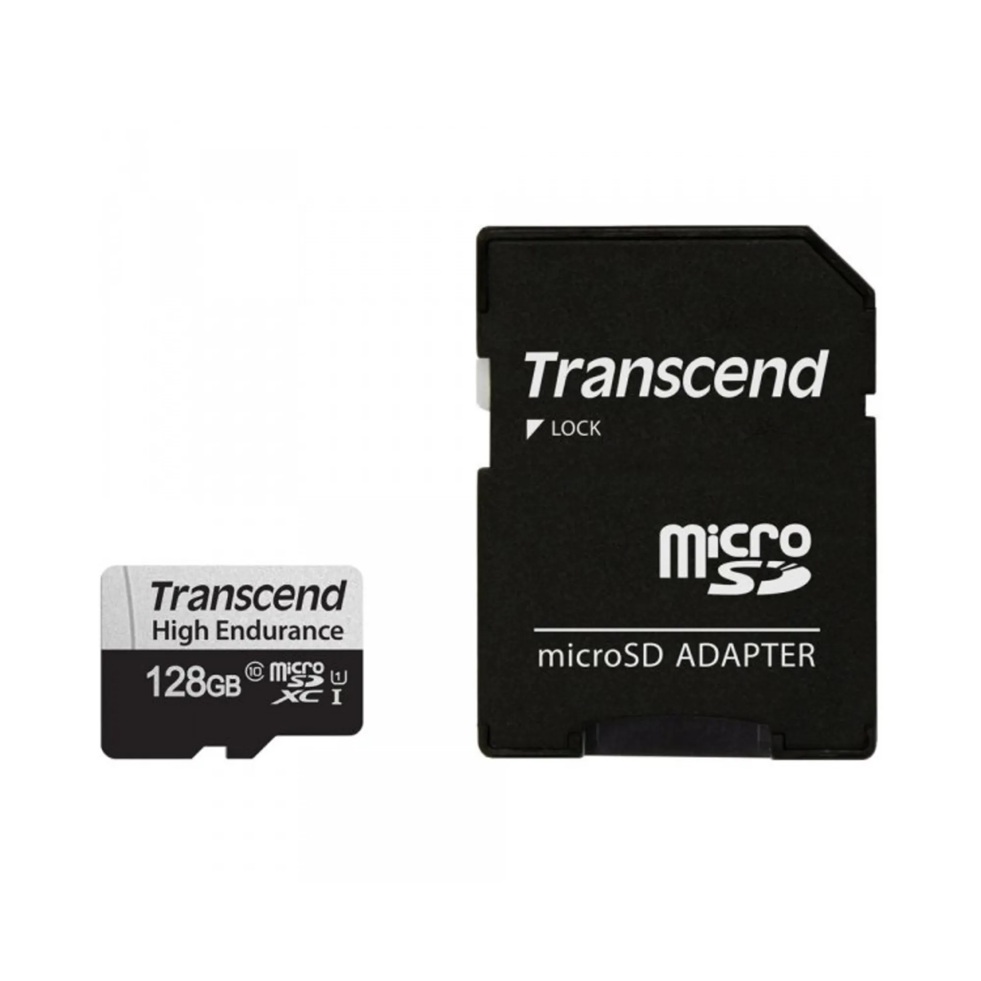 Купити Карта пам'яті Transcend microSD 128GB C10 UHS-I U1 High Endurance (170TB) (TS128GUSD350V) - фото 1