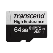 Купити Карта пам'яті Transcend microSD 64GB C10 UHS-I U1 High Endurance (85TB) (TS64GUSD350V) - фото 2
