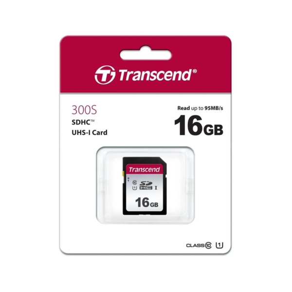 Купити Карта пам'яті Transcend SD 16GB C10 UHS-I R95/W10MB/s (TS16GSDC300S) - фото 3