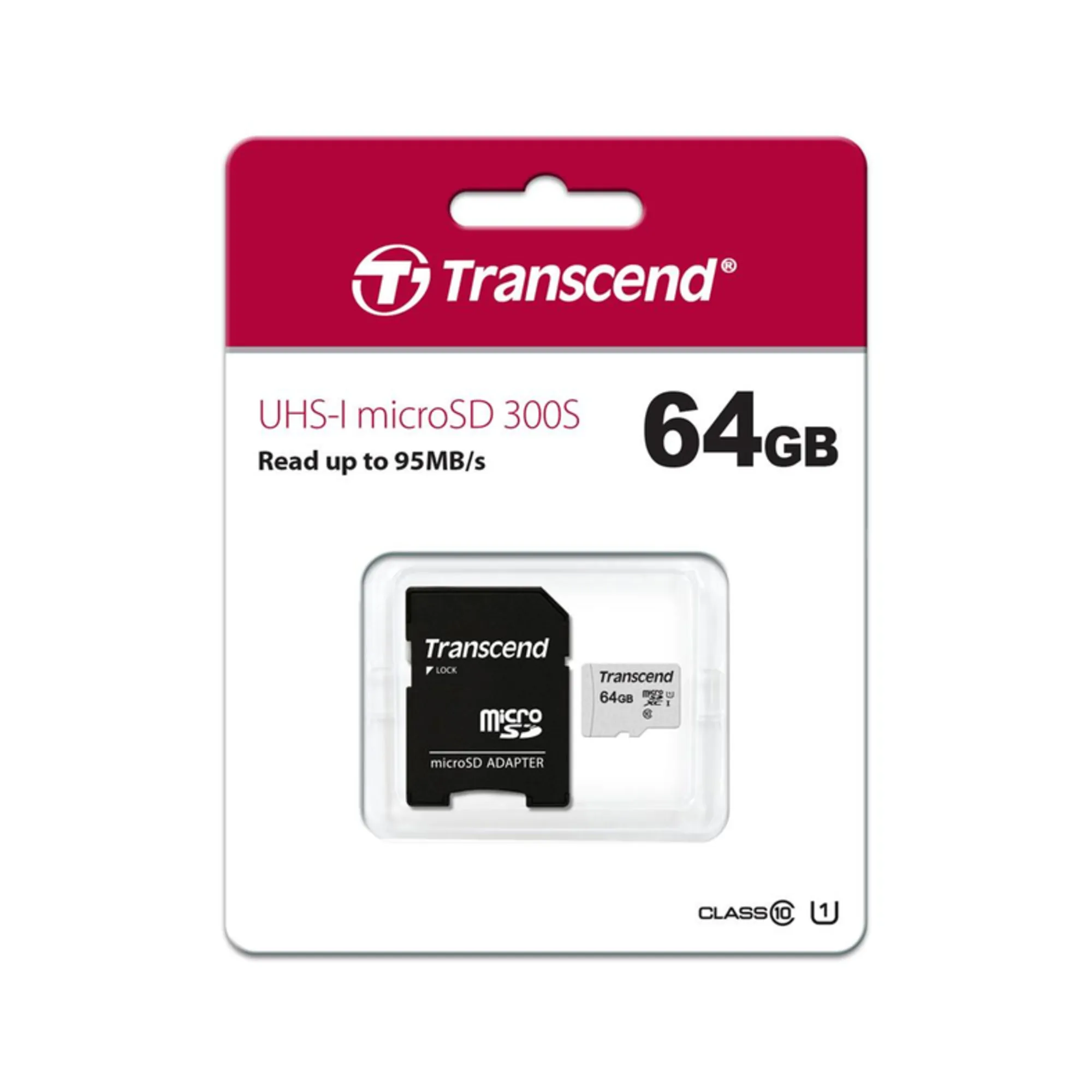 Купить Карта памяти Transcend microSD 64GB C10 UHS-I R100/W20MB/s (TS64GUSD300S) - фото 3