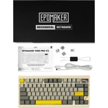 Купить Клавиатура EPOMAKER TH80 Pro V2 Wisteria Tactile Switch Hot-Swap RGB White (TH80-PROV2-W-WT) - фото 4