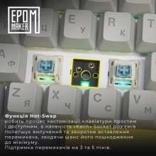 Купить Клавиатура EPOMAKER EK68 Budgerigar V2 Switch Hot-Swap RGB Black (EK68-B-BV2) - фото 2