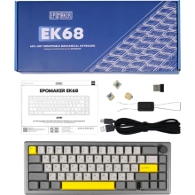 Купить Клавиатура EPOMAKER EK68 Budgerigar V2 Switch Hot-Swap RGB Black (EK68-B-BV2) - фото 4
