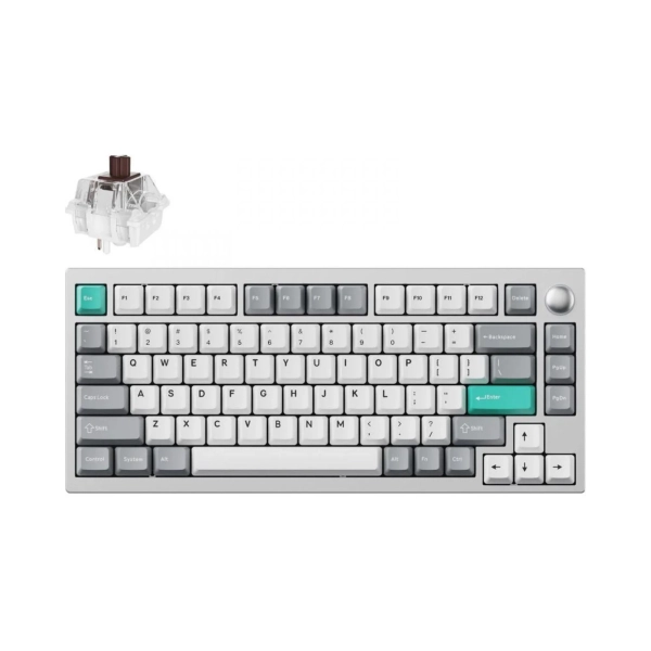 Купити Клавіатура Lemokey P1 Pro Keychron Super Brown Space Silver (P1P-X3-UA) - фото 2