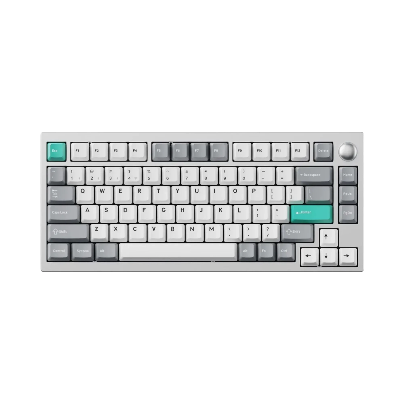 Купить Клавиатура Lemokey P1 Pro Keychron Super Red Space Silver (P1P-X1-UA) - фото 1
