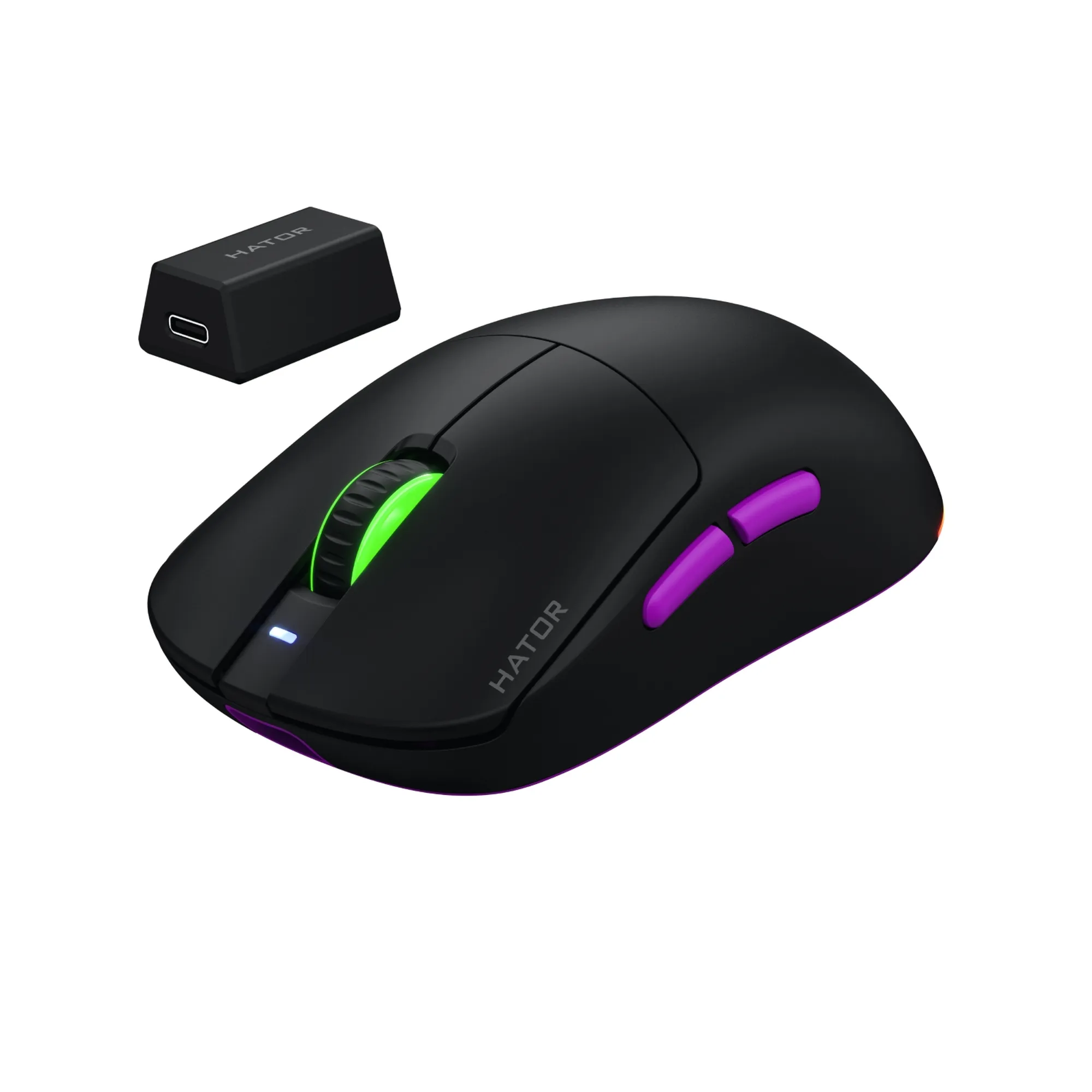Купити Мишка Hator Quasar 3 Ultra 8K Wireless Black/Violet (HTM770) - фото 2