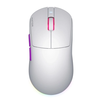 Купити Мишка Hator Quasar 3 Ultra 8K Wireless White/Violet (HTM771) - фото 1