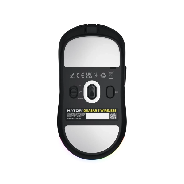 Купити Мишка Hator Quasar 3 Wireless Black (HTM730) - фото 5