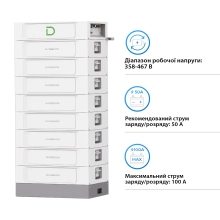 Купить Блок батарей Dyness STACK100-8 8xS51100 40.96kW 409.6V 100Ah LiFePO4 SBDU100 (STACK100-8-40.96kW) - фото 3